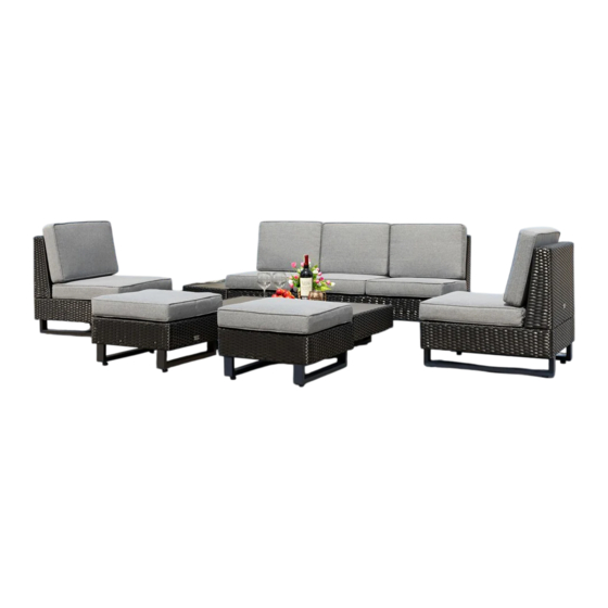 Safavieh Outdoor Dumont PAT7732-2/3 Manual