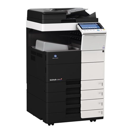 Konica Minolta bizhub C554 Quick Start Manual
