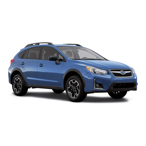 Subaru 2016 CROSSTREK Quick Reference Manual