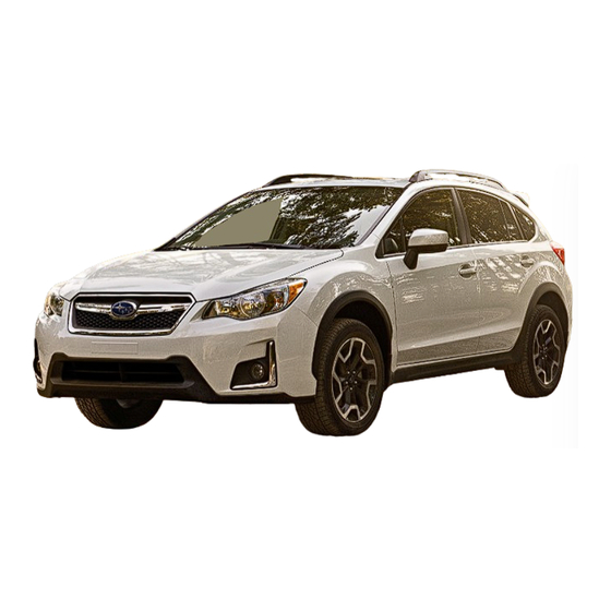 Subaru 2016 Crosstrek Quick Reference Manual