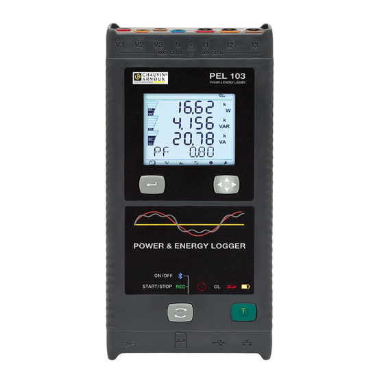 Chauvin Arnoux pel 102 User Manual