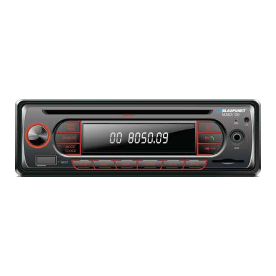 Blaupunkt Munich 100 Operating And Installation Instructions