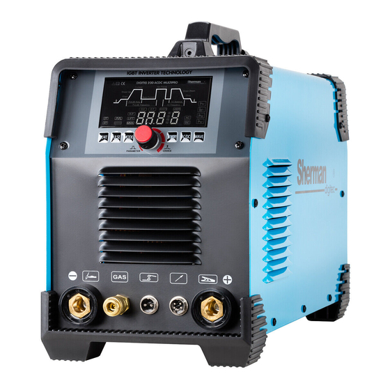 Sherman digitec DIGITIG 200AC / DC MULTIPRO Manuals