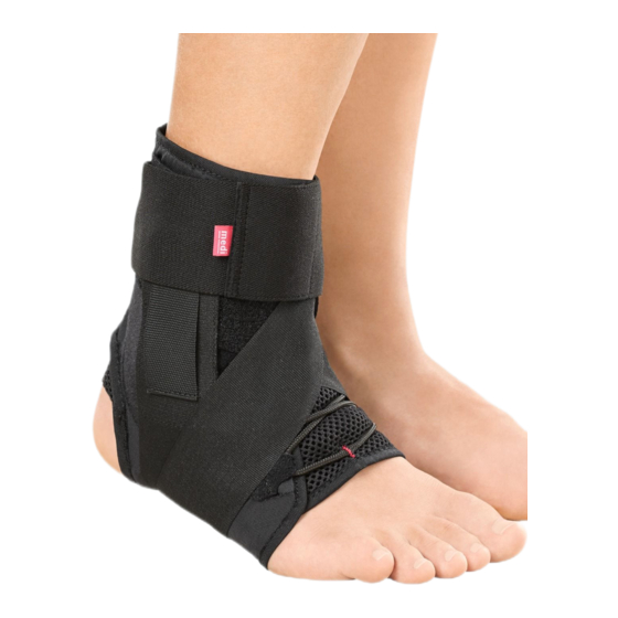 medi Ankle sport brace Instructions For Use Manual