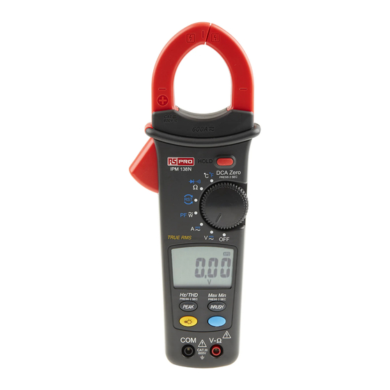 RS PRO IPM 138N Instruction Manual