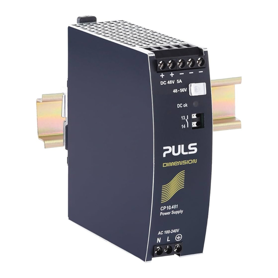 Puls CP10.481 Installation Manual