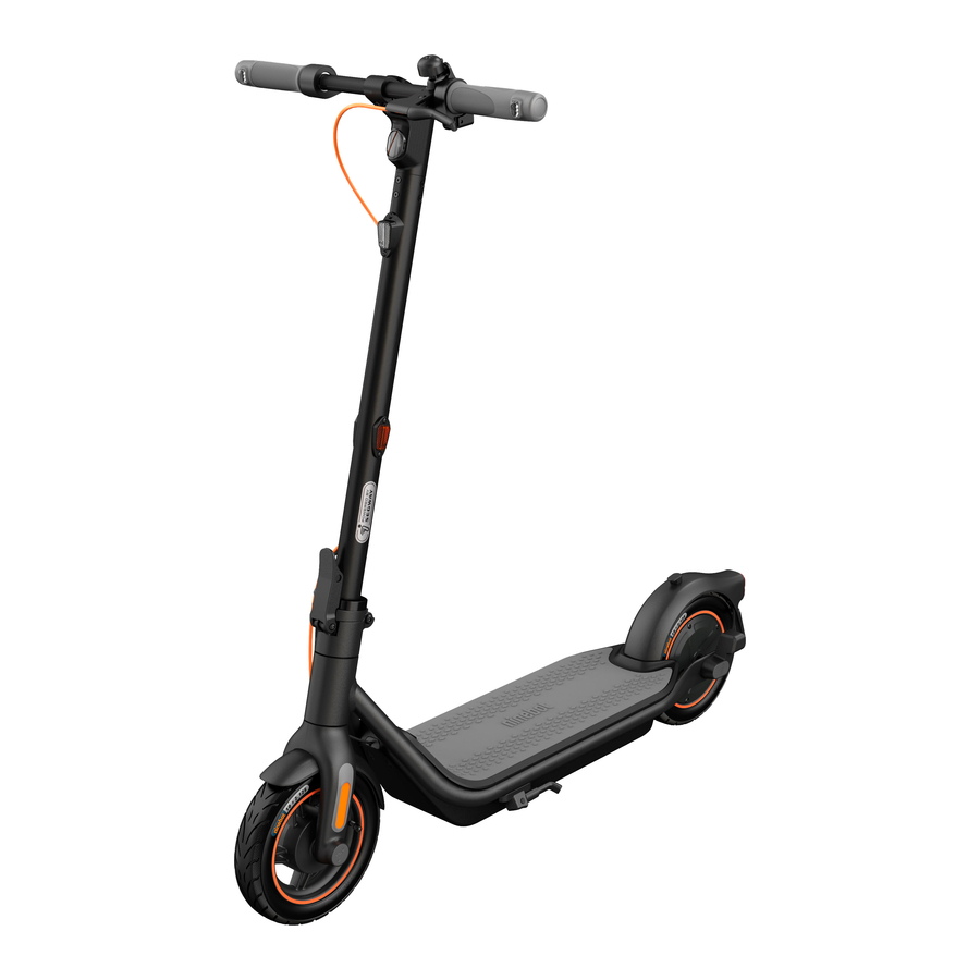 Segway F65 - Ninebot Kick Scooter Manual | ManualsLib