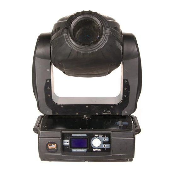 Robe 1200 Color Spot User Manual