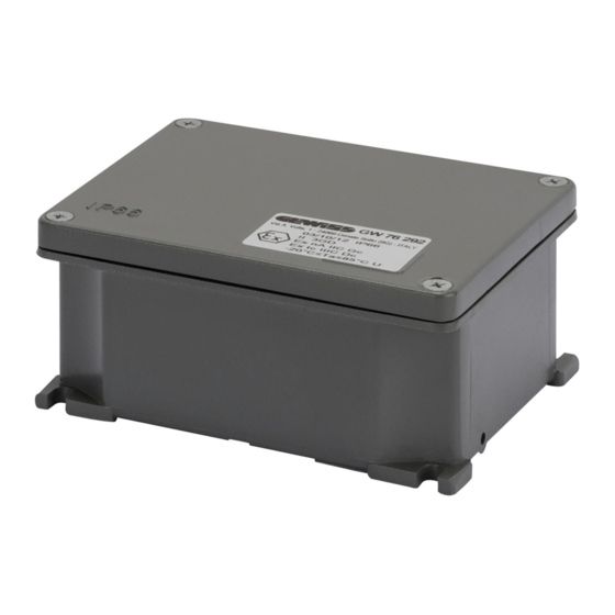 Gewiss GW 76 291 Manual
