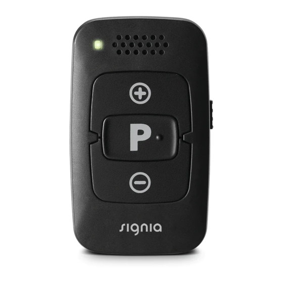 signia miniPocket User Manual