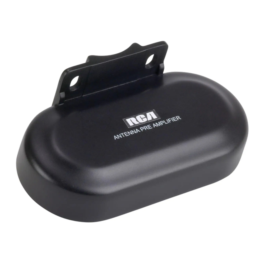 RCA TVPRAMP1R - Digital Signal Preamplifier For Outdoor Antennas Manual