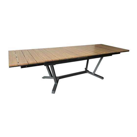 Proloisirs TABLE DARWIN 174/237x100x76CM Assembling Instructions