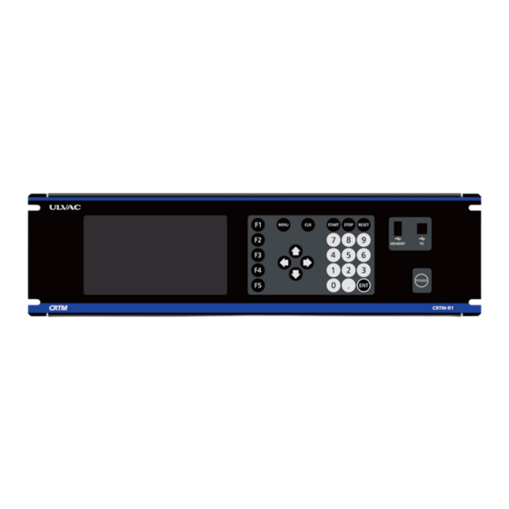 Ulvac CRTM Series Instruction Manual