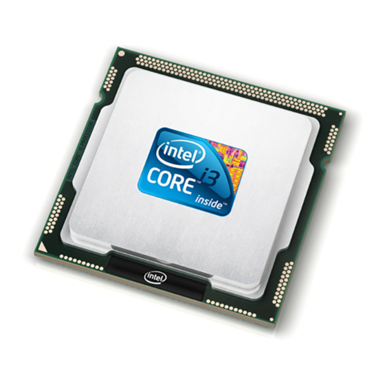 Intel Core i3 Installation Instructions Manual