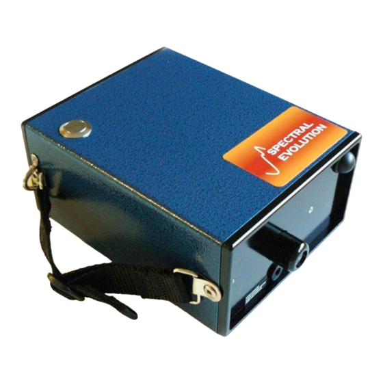 Spectral Evolution PSR-1100 Operator's Manual