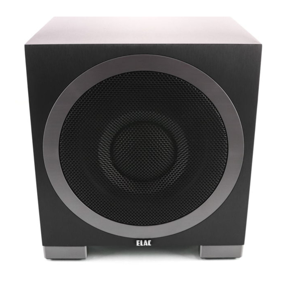 ELAC S10EQ Operating Instructions Manual
