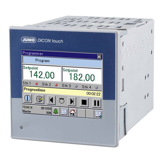 JUMO DICON touch Quick Start Manual