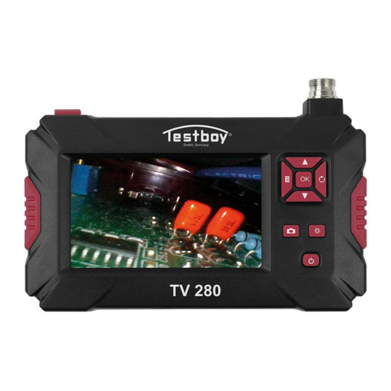 Testboy TV 280 Operating Instructions Manual