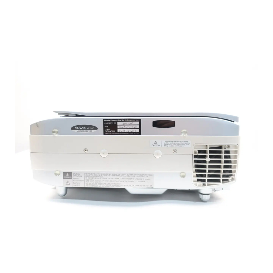 Avio MP-50E User Manual