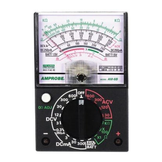 Amprobe AM-6B Operating Insructions