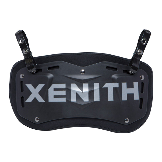 Xenith BACK PLATE Assembly Instructions