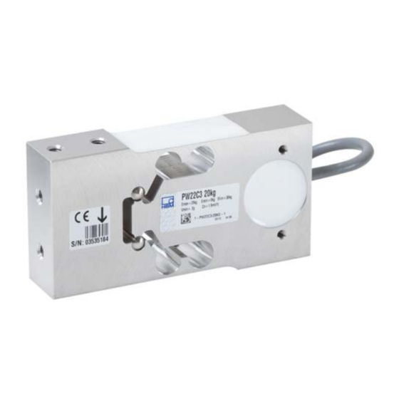 HBM PW22 Point Load Cell Manuals