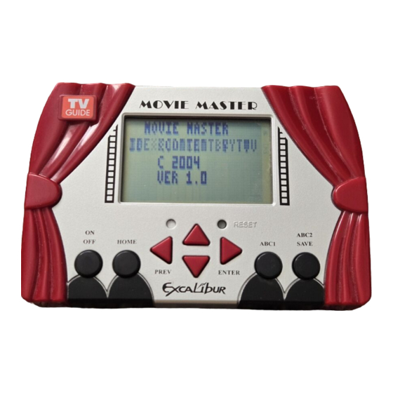 Excalibur TV10 Operating Manual
