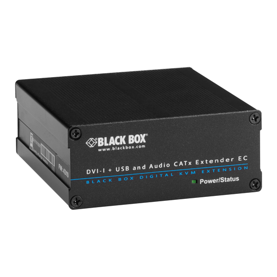 Black Box ServSwitch ACX310 Extender Kit Manuals
