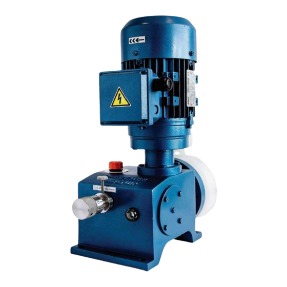 User Manuals: I-FEEDER MXD Diaphragm Dosing Pump