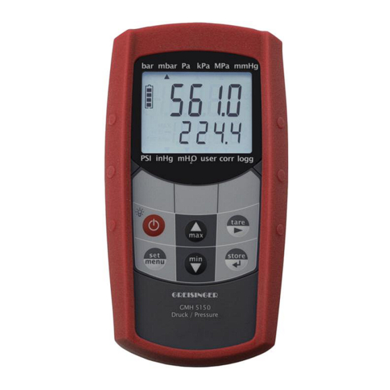 GREISINGER GMH 5150 Operating Manual