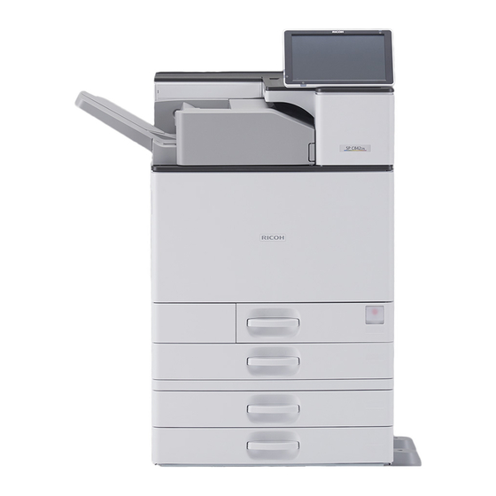 Ricoh Aficio SP C840DN Operating Instructions Manual