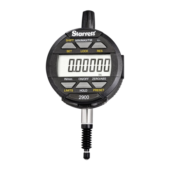 Starrett FORM 966 Electronic Indicator Manuals