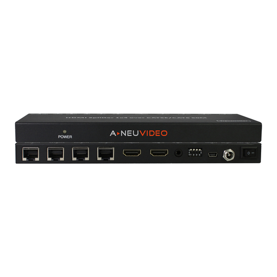 A-Neuvideo ANI-0104POE Instruction Manual