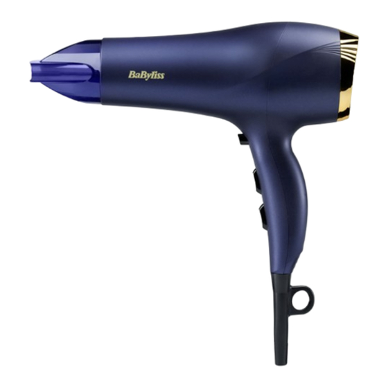 BaByliss MIDNIGHT LUXE 2300 Quick Start Manual