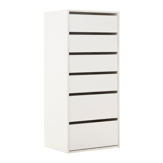fantastic furniture Tailor Utility 6 Drawer Manual