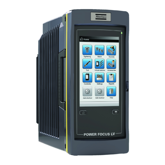 Atlas Copco Power Focus 6000 LV Instructions Manual
