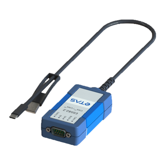 ETAS ES582.2 User Manual