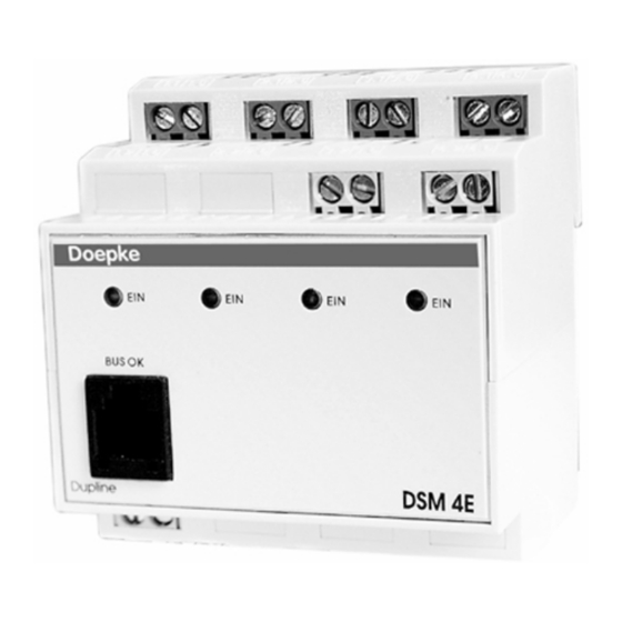 Doepke Dupline DSM 4E Operating Instructions Manual
