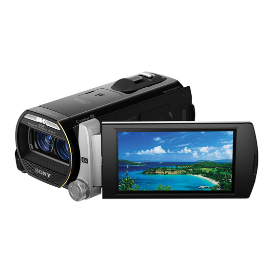 Sony HandycamHDR-TD20 3D Camcorder Manuals