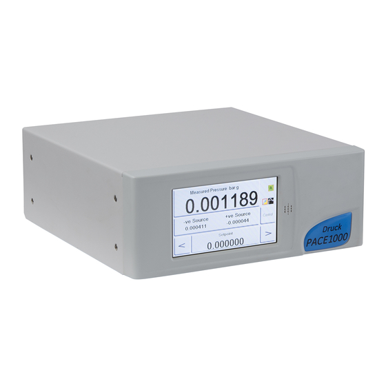 Druck PACE1000 Instruction Manual