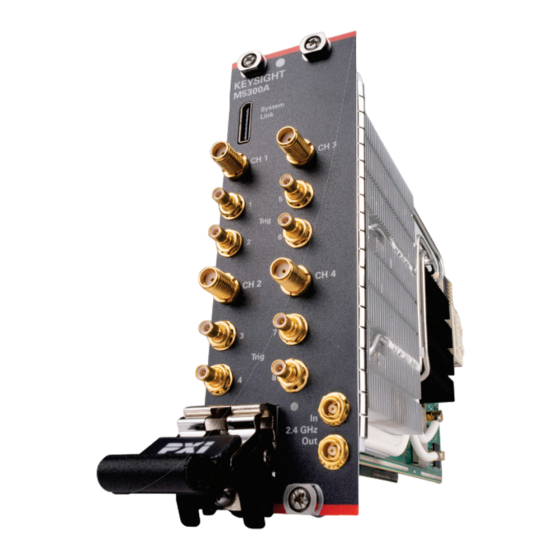 Keysight M5300A Startup Manual