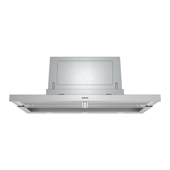 User Manuals: Siemens LI97SA561B Telescopic Cooker Hood