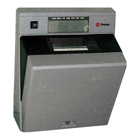 Simplex  Centennial Recorder Installation, Operating And Programming Instructions Manual