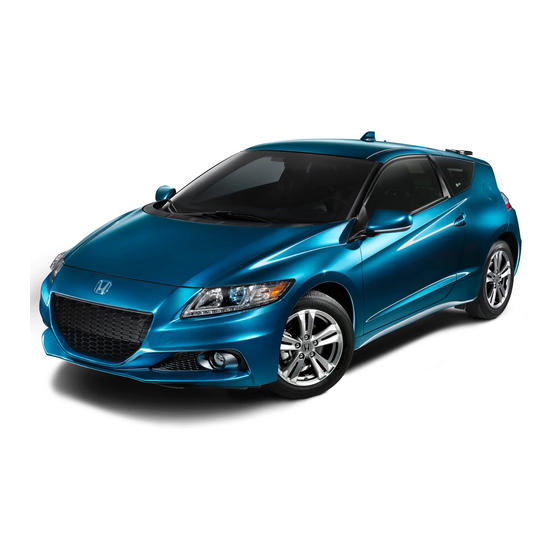 Honda 2013 CR-Z Navigation System Navigation Manual