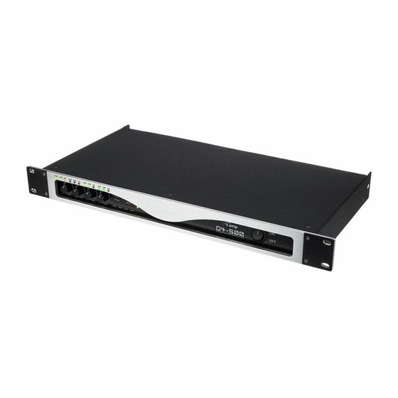 thomann the t.amp pro D4-500 User Manual