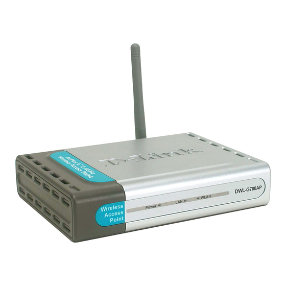 D-Link DWL-G700AP Quick Installation Manual