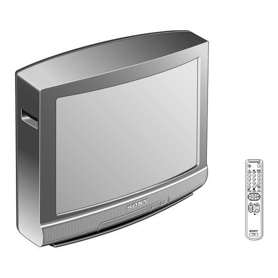 Sony KV-25R2A Service Manual