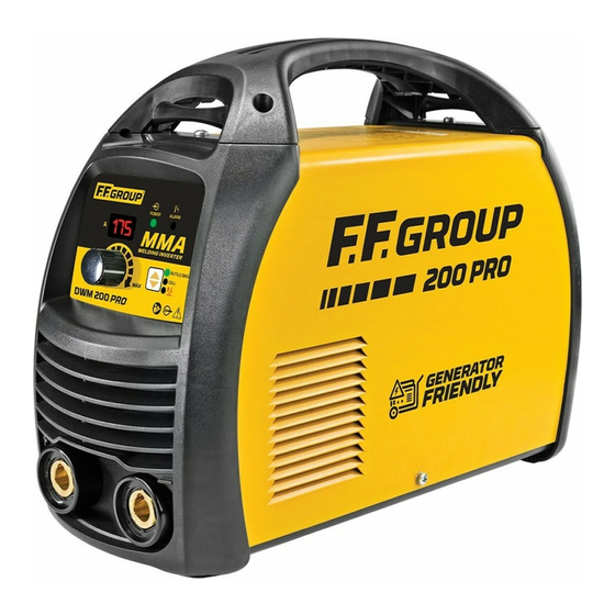 F.F. Group DWM 200PRO Original Instructions Manual