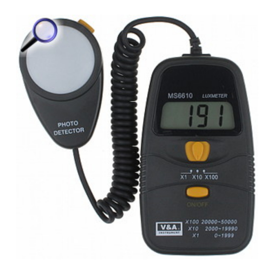 V&A MS-6610 User Manual
