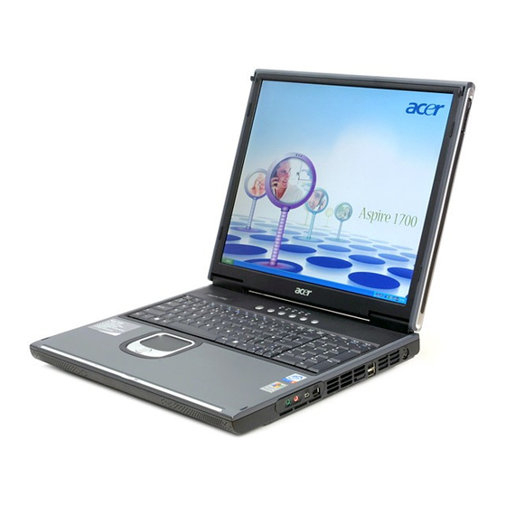 Acer Aspire 1700 Manuel D'utilisation